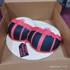 Black And Red Bra Naughty Cake 5 1000043695