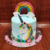 Blue Unicorn With Rainbow Cake 2 1000044931
