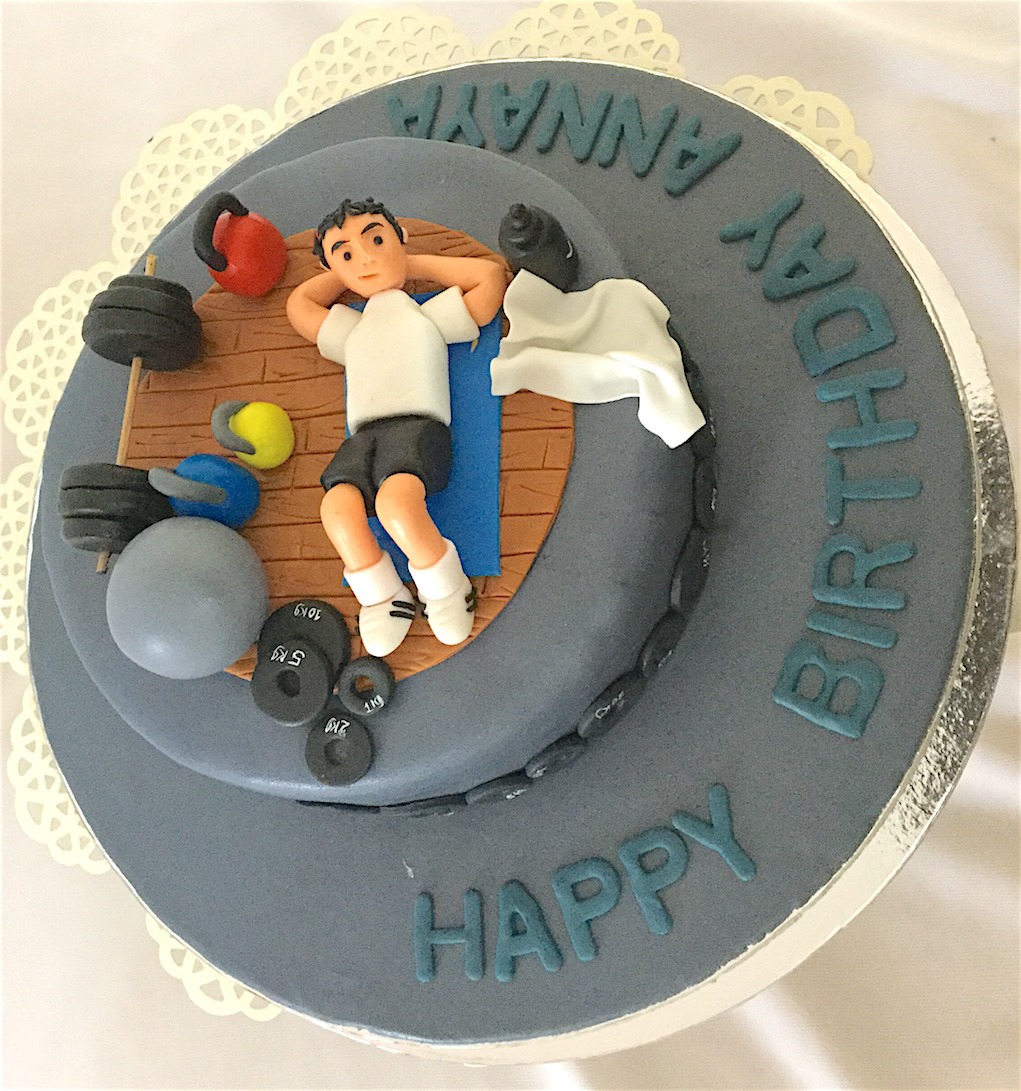 Chilling In Gym Birthday Cake 3 Chilling In Gym Birthday Cake