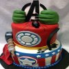 2 Tier Avengers Theme Fondant Cake 800X800 1