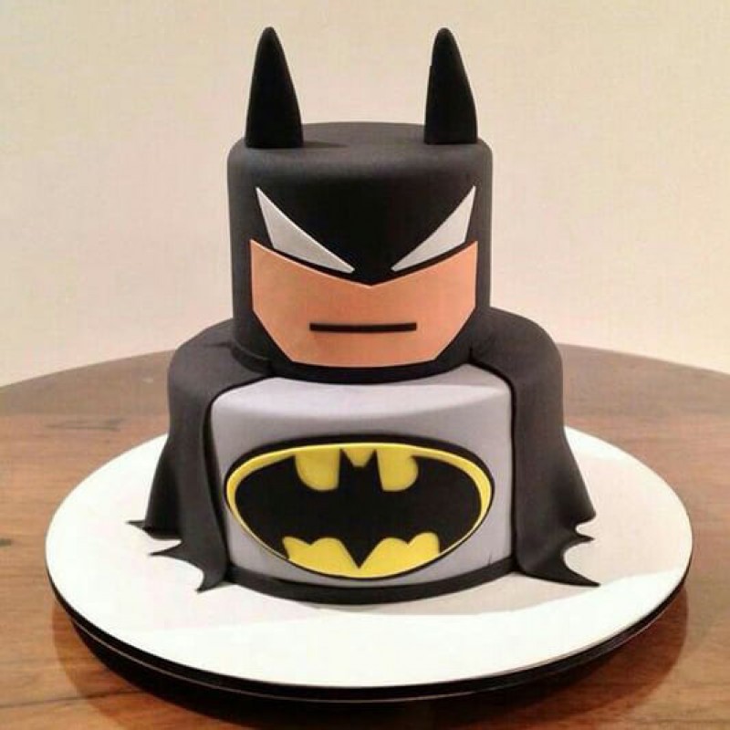 2 Tier Batman Customized Cake 3 2 Tier Batman Customized Cake