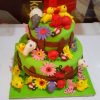 2 Tier Flower Garden And Animal Cake 2 2 Tier Flower Garden And Animal Cake 800X800 1