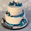 2 Tier Gym Fondant Cake 2 2 Tier Gym Cake