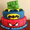 2 Tier Marvel Avengers Fondant Cake 800X800 1