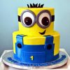 2 Tier Minion Designer Fondant Cake 800X800 1