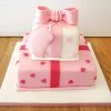 2 Tier Pink Gift Box Cake 800X800 1