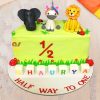 Halfway To One Fondant Cake 1 2022 Halfway To One Fondant Cake 800X800 1