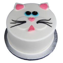 Kitty Face Fondant Cake