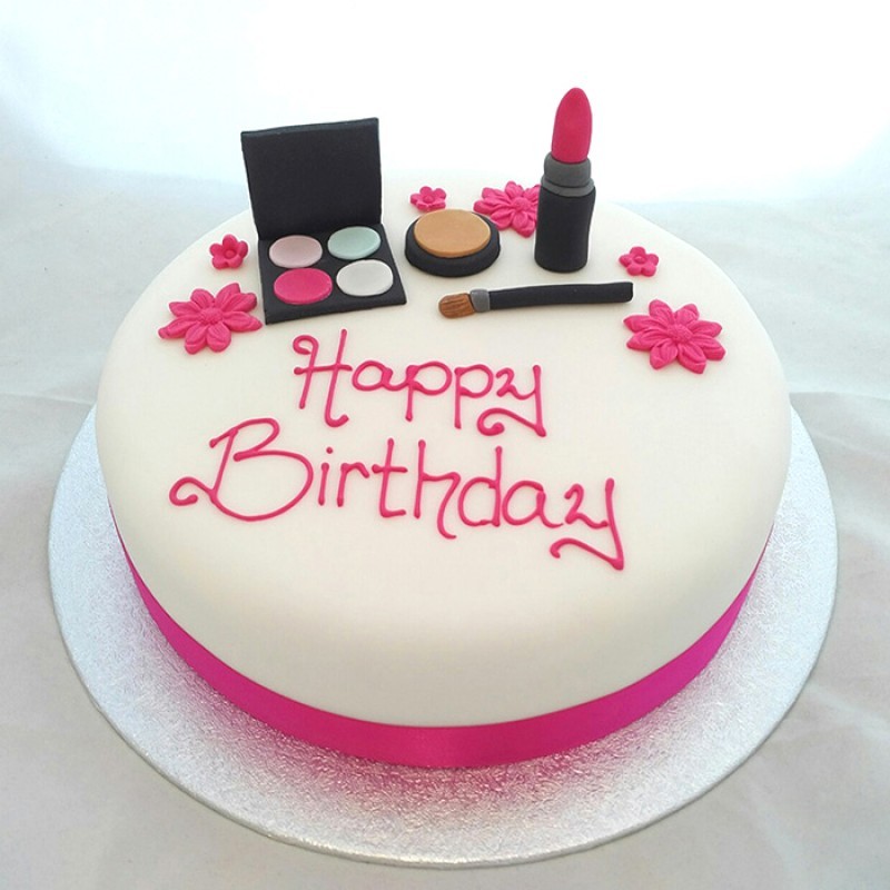 Makeup Fondant Cake 3 Makeup Fondant Cake
