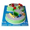 3 Number Car Race Designer Cake 2 3 Number Car Race Designer Cake 800X800 1