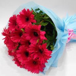 Serene Beauty A Bunch Of Pink Gerbera