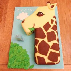 Giraffe 1st Number Cake