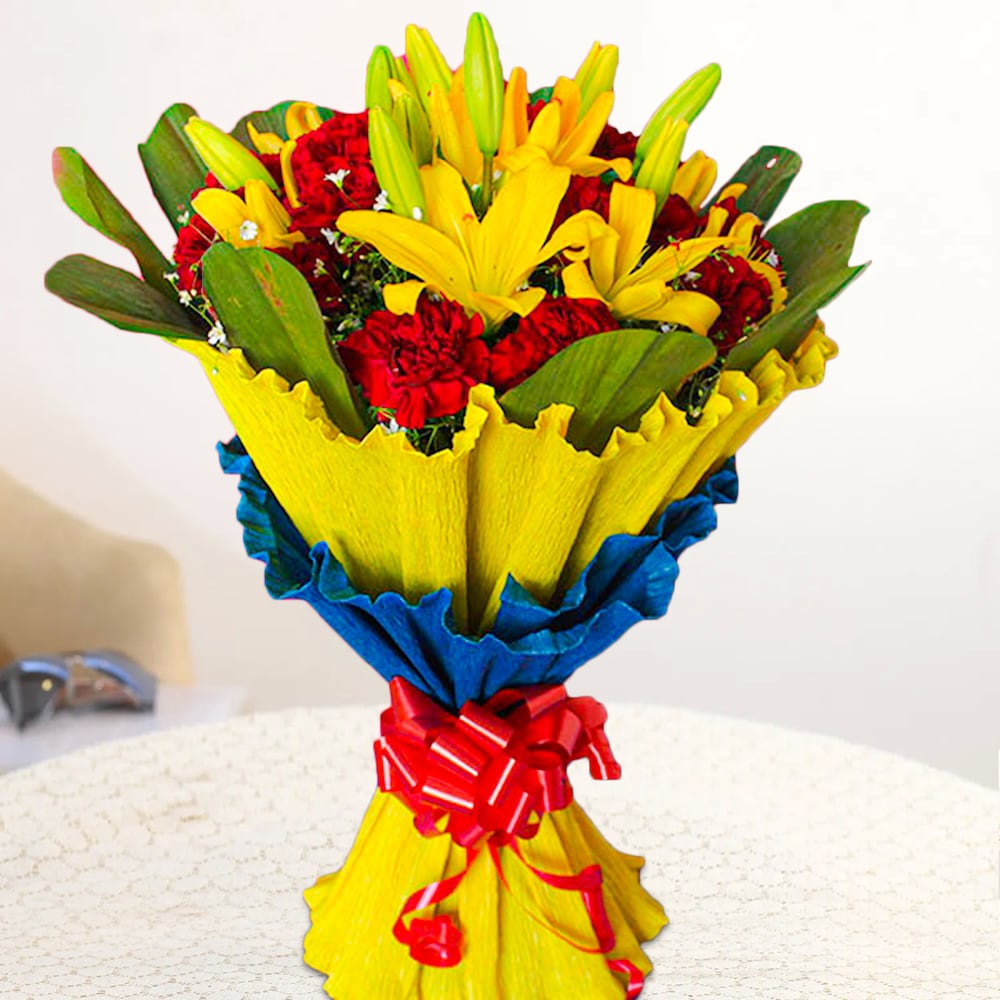 Intrinsic Carnations And Lilies Bouquet 3 Intrinsic Carnations And Lilies Bouquet
