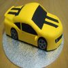 Yellow Black Stylist Car Theme Cake 2 Am3 Car 3Kgs Fondant16852