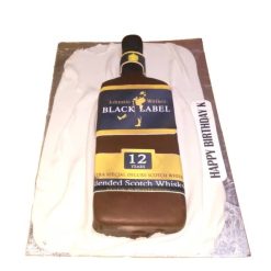 Black Label Whisky Bottle Cake