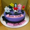 Born To Shop Theme Fondant Cake 800X800 1