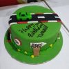 Car Race Track Green Fondant Cake 800X800 1