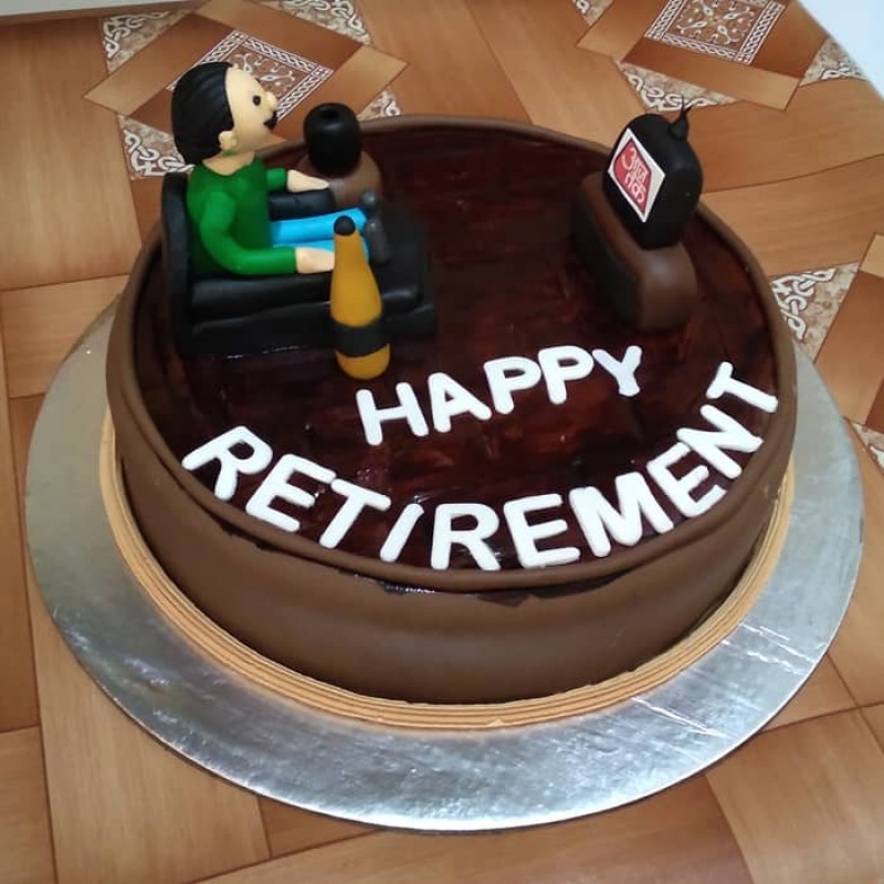 Happy Retirement Theme Cake 3 Happy Retirement Theme Cake