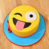Naughty Wink Emoji Fondant Cake 2 Naughty Wink Emoji Fondant Cake 800X800 1
