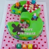 Peppa Pig Number 3 Shape Cake