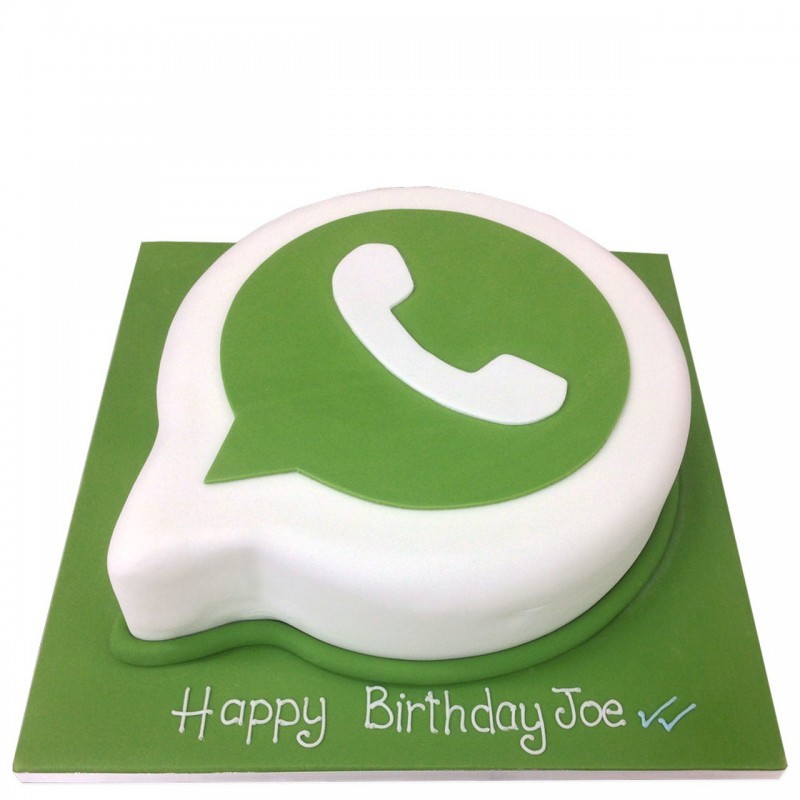 Whatsapp Logo Fondant Cake 3 Whatsapp Logo Fondant Cake