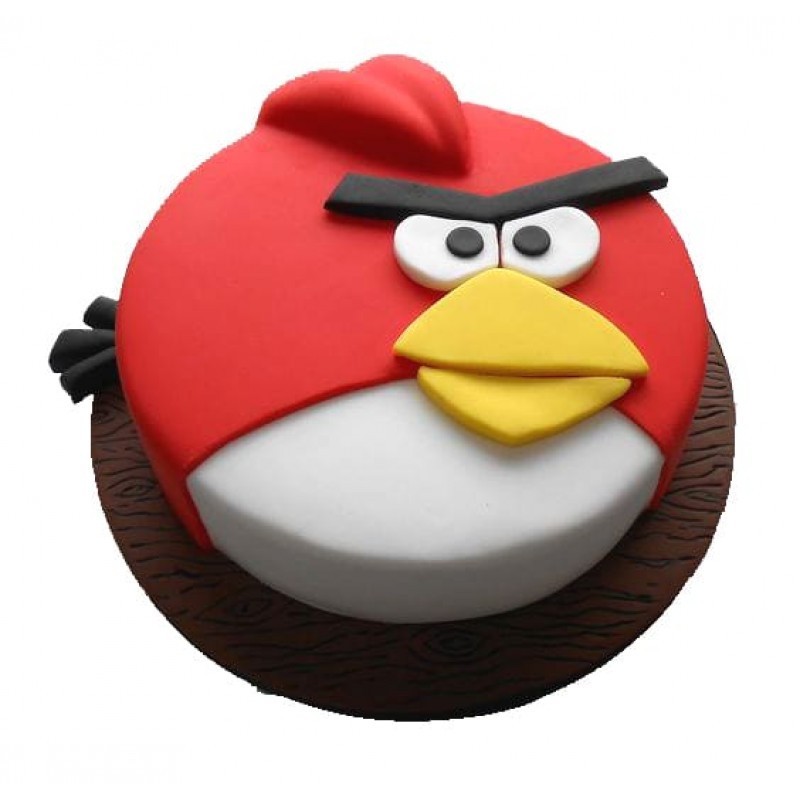 Angry Birds Fondant Cake 3 Angry Birds Fondant Cake
