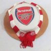 Arsenal Club Theme Fondant Cake 2 Arsenal Club Themed Cake 800X800 1