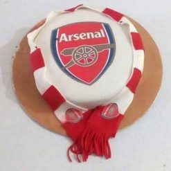 Arsenal Club Theme Fondant Cake