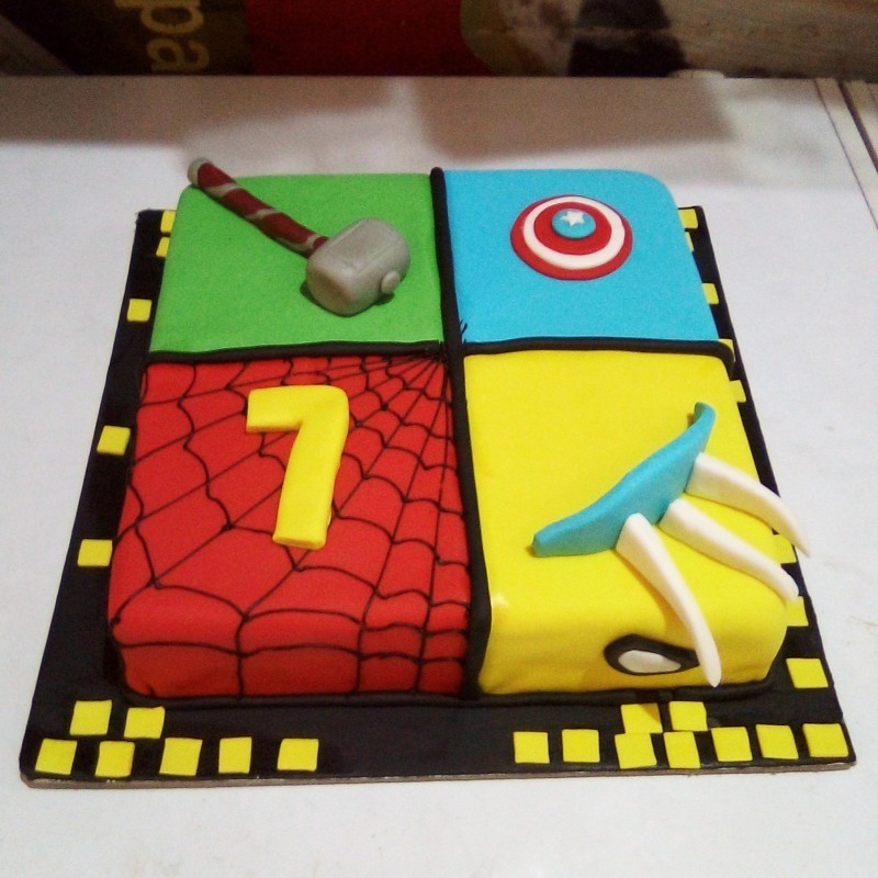 Avengers Birthday Cake 3 Avengers Birthday Cake