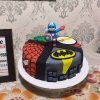 Avengers Birthday Fondant Cake 1 Avengers Birthday Fondant Cake