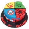 Avengers Theme Fondant Cake 800X800 1