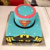 Batman And Superman Theme 2 Tier Cake 800X800 1