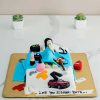 Bed And Social Media Cake