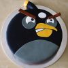 Black Angry Bird Fondant Cake 800X800 1
