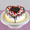 Black Forest Gems Decorated Heart Cake 1 Black Forest Gems Decorated Heart Cake Half Kg 2