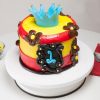 Blue Crown Fondant Cake 800X800 1