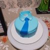 Blue Shirt And Tie Fondant Cake