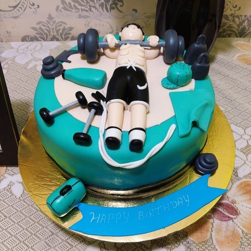 Bodybuilding Theme Cake 3 Bodybuilding Theme Cake
