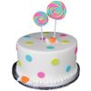 Candy Polka Dot Fondant Cake 800X800H