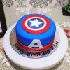 Captain America Fondant Cake 2 Captain America Fondant Cake