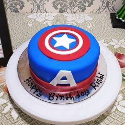 Captain America Fondant Cake