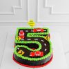 Car Track Number Cake