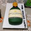 Champagne Bottle Fondant Cake