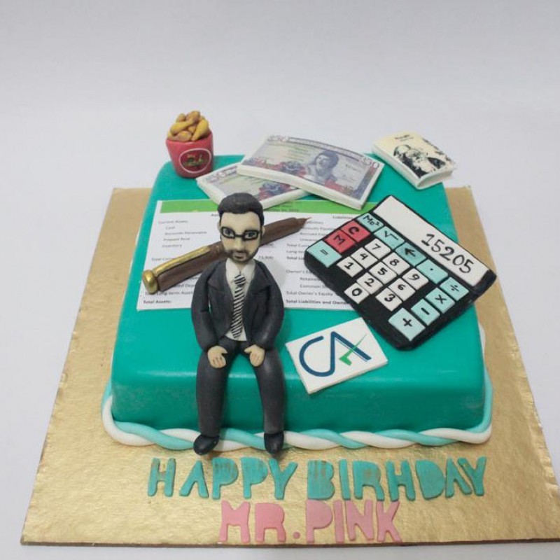 Chartered Accountant Customized Cake 3 Chartered Accountant Customized Cake