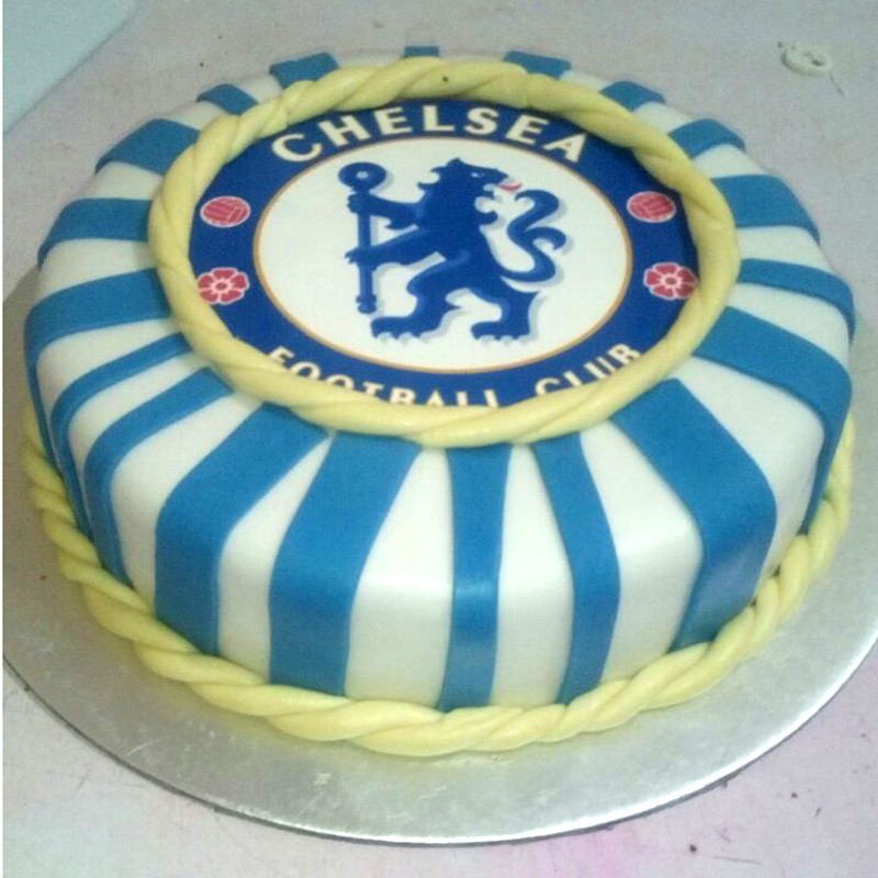 Chelsea Soccer Club Customized Cake 3 Chelsea Soccer Club Customized Cake