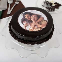 Chocolate Round Photo Cake