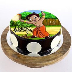 Cute Chota Bheem Cartoon Photo Cake