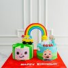 Cocomelon Twin Fam Cake