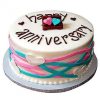 Colorful Anniversary Fondant Cake 800X800 1