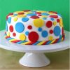 Colorful Circles Fondant Cake 500X500 1
